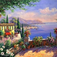 'Overlooking the Mediterranean Sea'