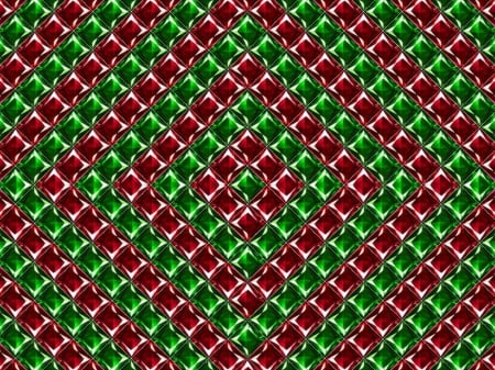 red and green - green, diamonds, 22657, red