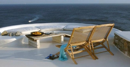 Table for two with View - view, beach, terrace, table, sea