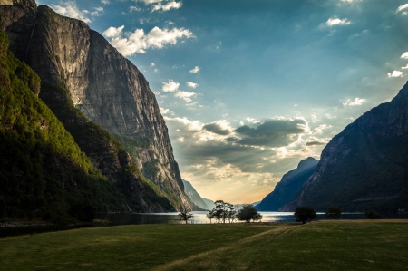 mountain lake - lake, cool, fun, nature, mountain