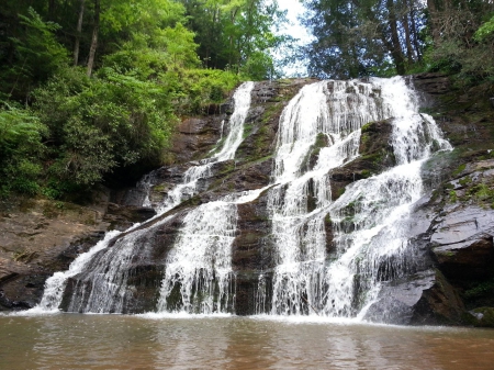 waterfall - fun, nature, cool, forest, river, waterfall