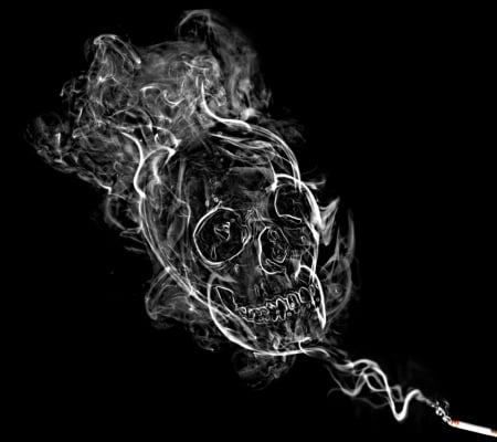 smoke skull - form, head, human, shape