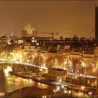 Dusk over the city