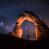 Light Painting Starry Night 