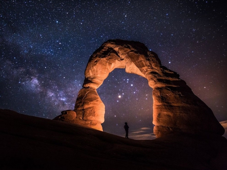 Light Painting Starry Night 