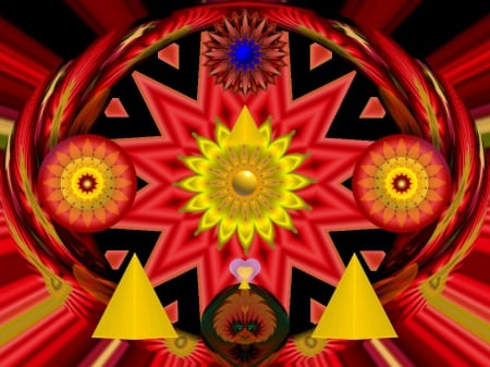 4th Demencha - eye candy, collage, 3d, fractal, abstract