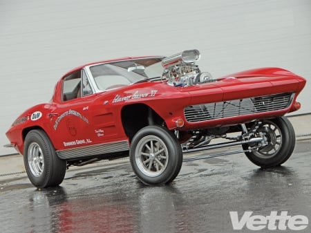 1963 Chevrolet Corvette - vette, chevy, gasser, hot rod