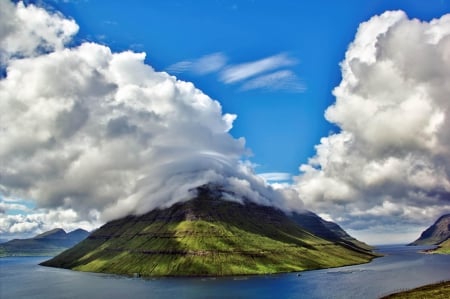 * Beautiful view * - nature, sky, clauds, blue, river