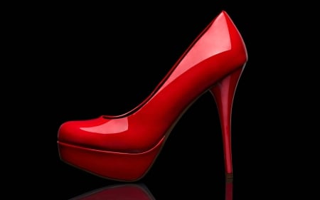 Red Stiletto Still Life - Red, Stiletto, Still Life, Abstract