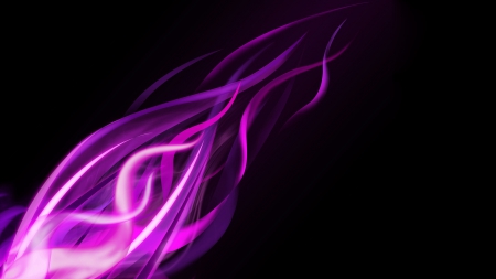 Wavy Lines - Purple - wavy lines, purple, vector, abstract, graphics, lines, black background