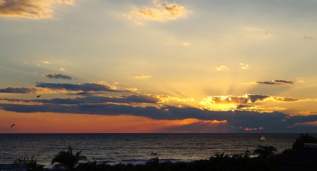 pausini beach - pausini, sailing, sunset, holiday, summer, beach, string, piano black