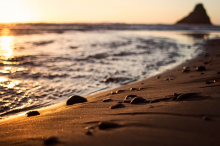 Simply Beautiful - nature, bokeh, ocean, beach, splendor, sand, sea