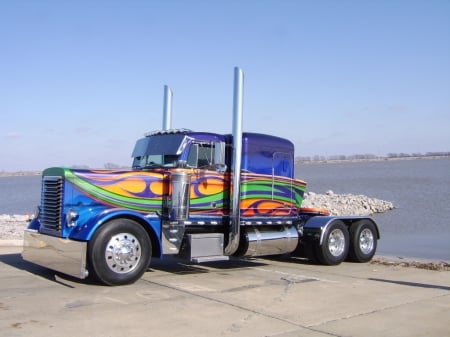 1988 Peterbilt Custom Rig - truck, peterbilt, big rig, semi