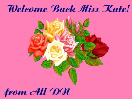 Welcome Back Miss Kate - friendship, Miss Kate, 2014, welcome