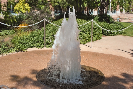 Fountain at City hall Brampton Ontario Canada 2013