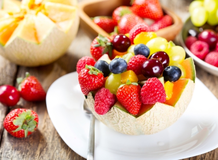 â™¥Fruit Saladâ™¥ - salad, fresh, dessert, melon, berries, fruit