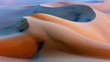 fabulous desert sand dunes - dunes, desert, shadows, ripples, sand