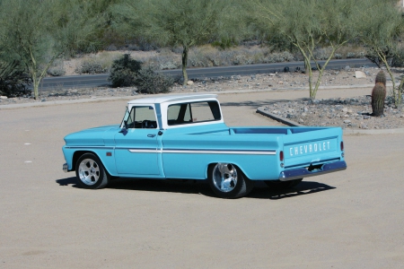 1966-Chevy-C10 - GM, Truck, Blue, 1966