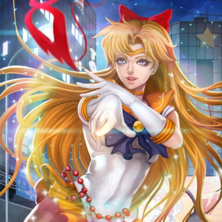 Sailor Venus - spendid, blond hair, beautiful, blonde, hot, anime girl, girl, ribbon, blond, blonde hair, lady, magic, gorgeous, sailormoon, sailor moon, sailor venus, beautifull sweet, wonderful, magical, pretty, magical girl, beauty, mask, awesome, sweet, anime, long hair, nice, lovely, sexy, female, realistic