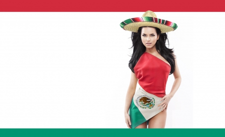 Hot like Mexico - mexico, woman, hat, hot, brunette, inna