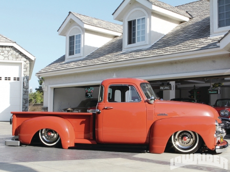 Lowered 1954 Chevrolet - truck, pickup, lowered, chevy