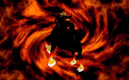 whirlwind - horse, red, dark, feet