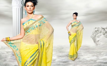 Yellow Saree