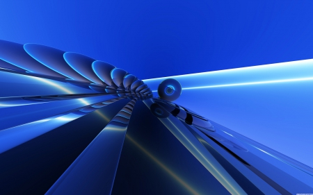 Blue horizon - horizon, bryce, abstract, blue