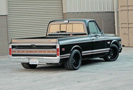 1972-Chevy-Cheyenne-c10 - GM, Truck, Black, Classic