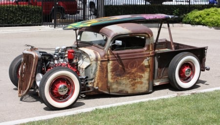 Surf Rat - street rod, surf, car, rat rod