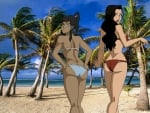 Korra & Asami at the Beach