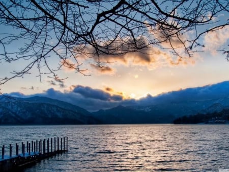 Lake Nikko - japan, nikko, nature, scenery, lake, sky, japanese