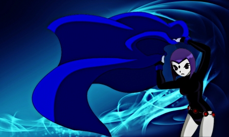 Cape Flash - teen titans go, cartoons, tv series, teen titans, comic books, raven