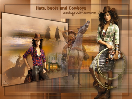 WILD WILD WEST - horse, cowboy, wild, cowgirls, west, females