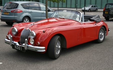 1960 Jaguar XK150 Convertible - Red, Jaguar, Convertible, Cars, 1960