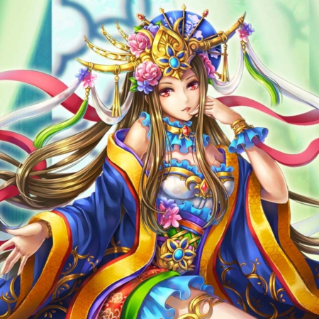 Oriental - nice, beauty, female, colorful, great, wonderful, elegant, multicolour, angelic, gorgeous, pretty, multicolor, anime, color, oriental, maiden, girl, long hair, good, lovely, cg, hd, colour, beautiful, blossom, sweet, awesome, spendid, colourful, dress, flower