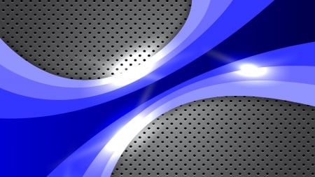 Abstract Blue Metal - abstract, metal, graphics, blue, vector