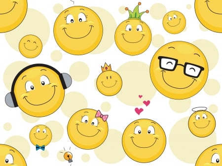 Smilies background - smiley, smilies, background, happy