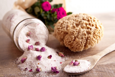 â™¥Relaxing Spaâ™¥ - sponge, roses, salt, spa, zen, relax