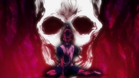 Don't underestimate humans - skull, hunter x hunter, evolving, nen user, 12th hunter association chairman, isaac netero, anime, dont underestimate humans, potential, manga, chimera ant arc, hunter