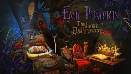 Evil Pumpkin - hidden object, cool, video games, fun, puzzle