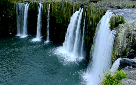 RIVER FALLS - falls, multiple, river, pool, rocky