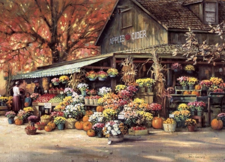 Desktop Wallpaper Fall Autumn Market