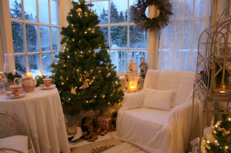 Christmas in the Sunroom - craciun, luminos, magic, un