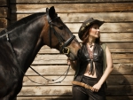 Cowgirl and Her Horse