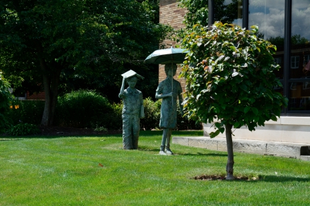 Going To The Library - summer decor, kids, Going To The Library, library, walking