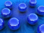 blue spheres