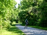 Quiet pathway in Brampton Ontario Canada