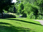 Quiet pathway in Brampton Ontario Canada