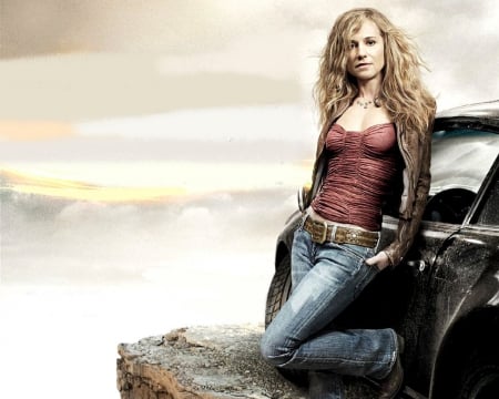 Cowgirl Holly - women, female, actors, TV, boots, sheriff, girls, cowgirls, style, famous, westerns